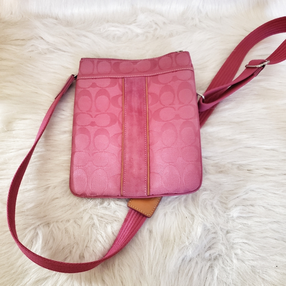 Pink Coach Crossbody Purse
